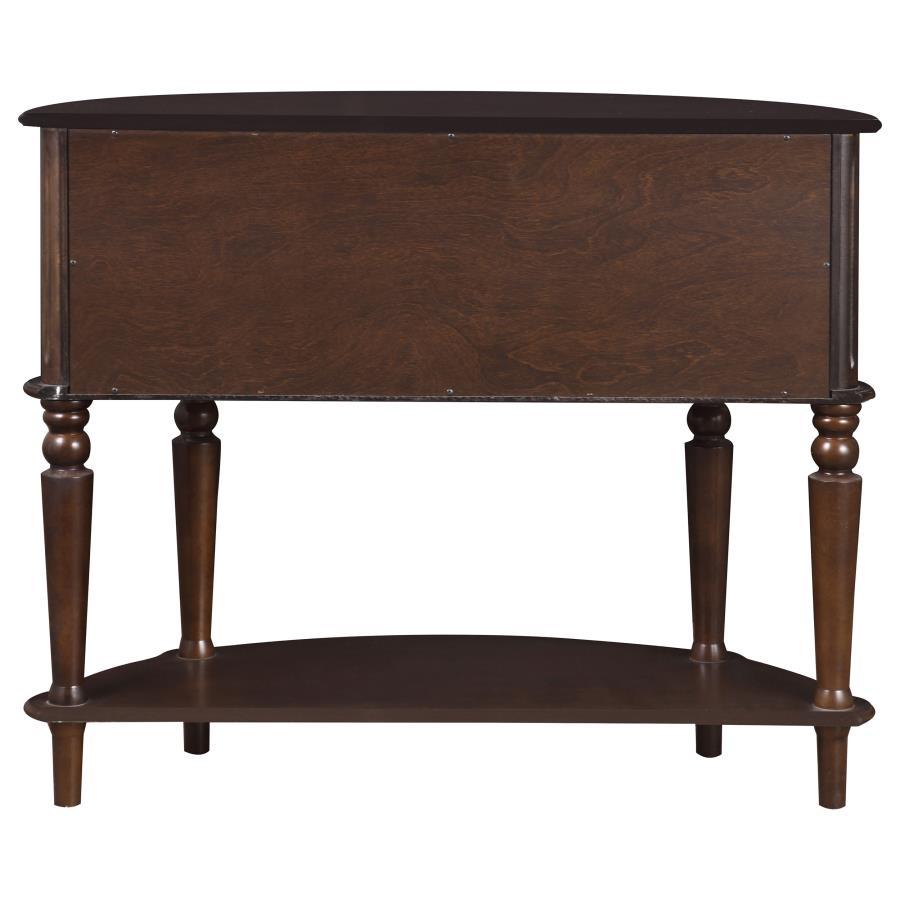 Brenda - Console Table With Curved Front - Brown