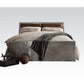 Brancaster - Queen Bed - Retro Brown Top Grain Leather & Aluminum