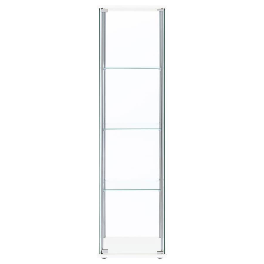 Bellatrix - 4-Shelf Clear Glass Curio Cabinet