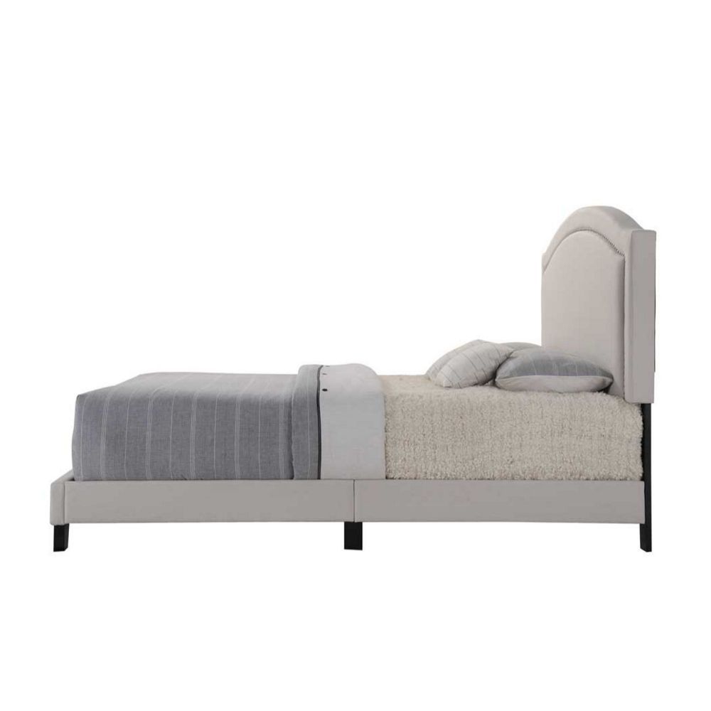 Garresso - Queen Bed - Fog Fabric