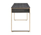 Perle - Writing Desk - Champagne Gold & Black Finish