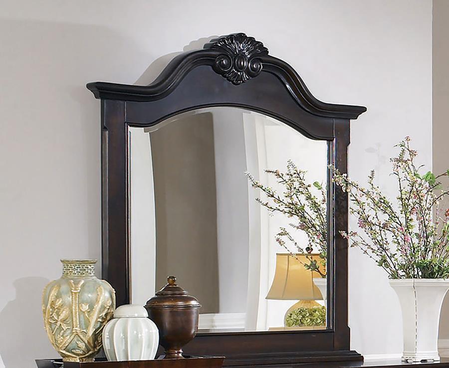 Cambridge - Carved Dresser Mirror - Cappuccino