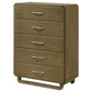 Amsbury - 5-Drawer Chest Of Drawers - Nutmeg