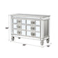 Varian - Server - Mirrored & Antique Platinum - 34"