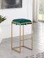 Nadia - Upholstered Backless Bar Stool (Set of 2) - Hunter Green