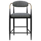 Tina - Metal Counter Height Bar Stool With Upholstered Back And Seat (Set of 2)