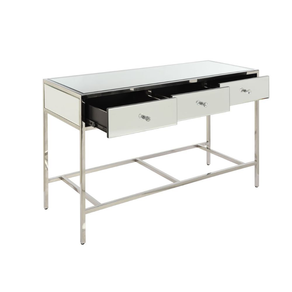 Weigela - Accent Table - Mirrored & Chrome