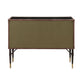 Brancaster - Accent Table - Top Grain Leather & Aluminum