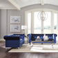 Bleker - Upholstered Tuxedo Arm Tufted Sofa Set