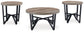 Deanlee - Grayish Brown / Black - Occasional Table Set (Set of 3)