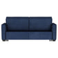 Gretchen - Multipurpose Upholstered Convertible Sleeper Sofa Bed - Navy Blue