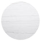 Jason - Round Marble Top Coffee Table - White / Charcoal