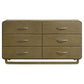 Amsbury - 6-Drawer Dresser Cabinet - Nutmeg