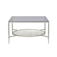 Adelrik - Coffee Table - Glass & Chrome Finish