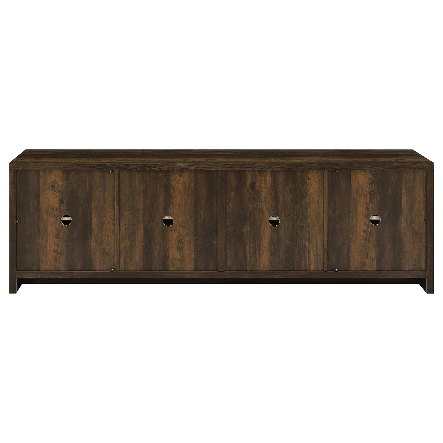 Laughlin - 4 Door Engineered Wood TV Stand - Dark Pine