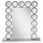 Aghes - Rectangular Table - Mirror With Led Lighting Mirror - Silver