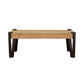 Winston - Wooden Rectangular Top Coffee Table - Natural And Matte Black