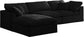 Cozy - Modular Sectional 4 Piece Cloud - Black