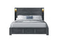 Cypress - King Bed - Dark Gray