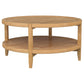 Camillo - Round Solid Wood Coffee Table - Maple