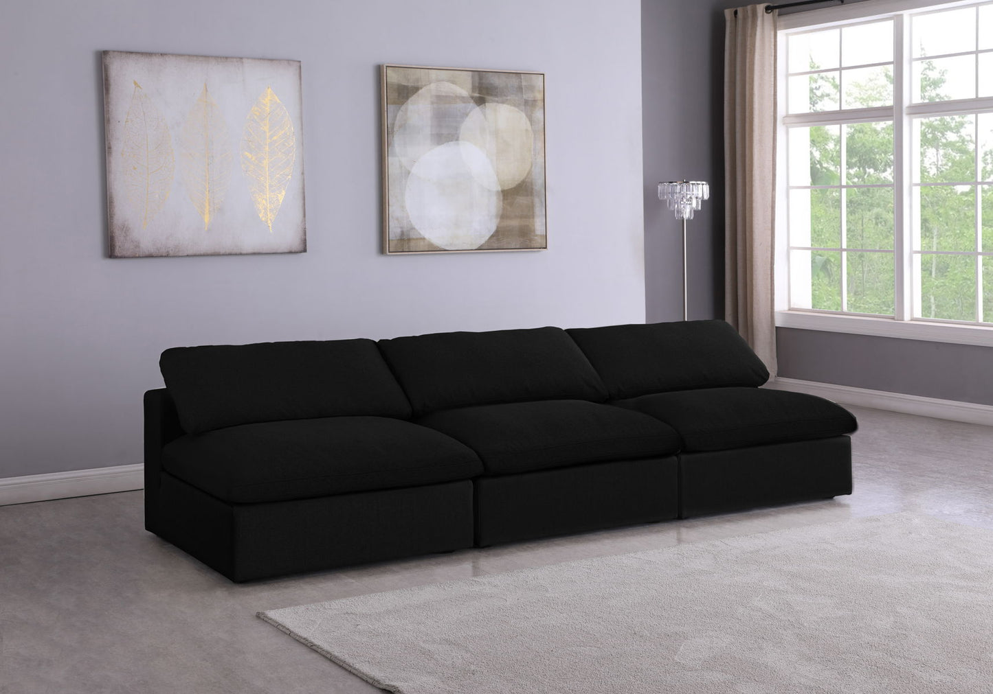 Serene - Modular Armless 3 Seat Sofa