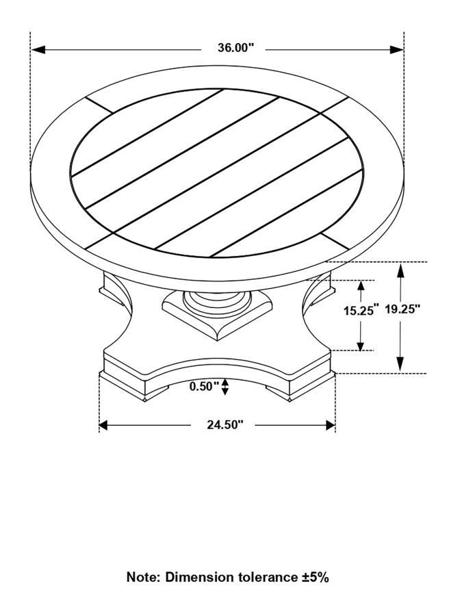 Morello - Round Coffee Table With Pedestal Base - Coffee