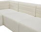 Quincy - Modular Sectional 5 Piece - Cream