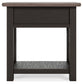 Tyler - Black / Gray - Chair Side End Table