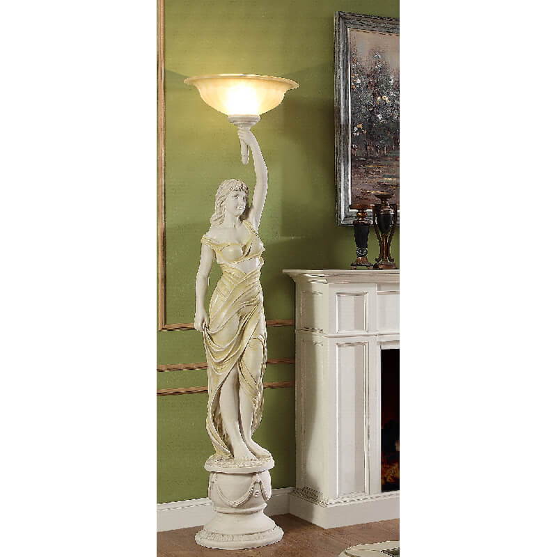 HD-8025 - Face Left Lamp - Ivory