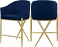 Xavier - Counter Stool with Gold Legs