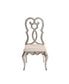 Esteban - Side Chair (Set of 2) - Ivory Velvet & Antique Champagne Finish