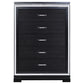 Cappola - 5-Drawer Bedroom Chest - Black