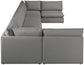 Mackenzie - Modular Sectional 7 Piece - Gray - Fabric