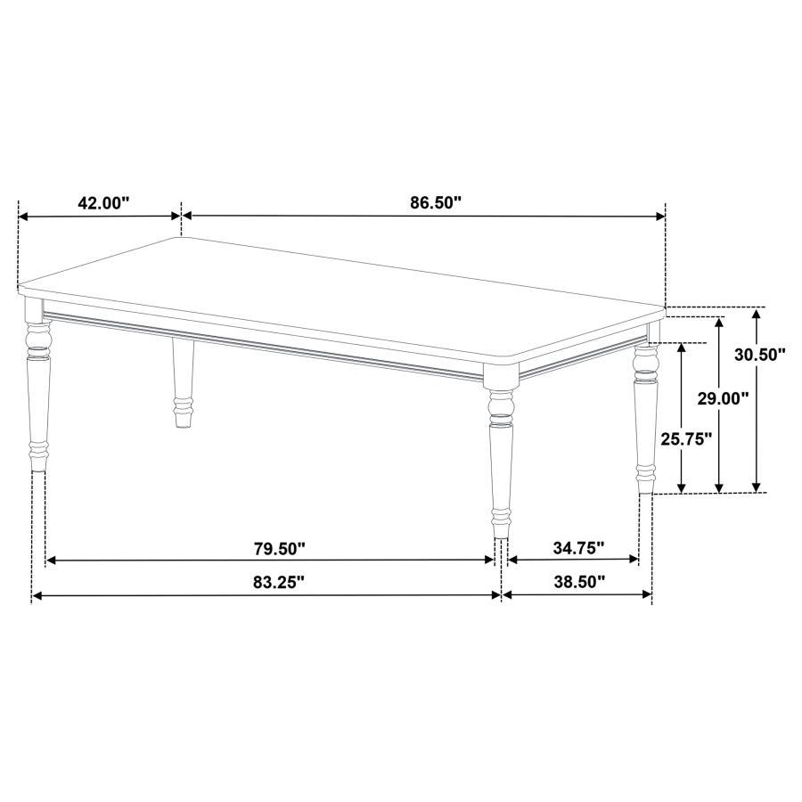 Willowbrook - Rectangular Wood Dining Table - Chestnut