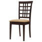 Kelso - Lattice Back Dining Side Chair (Set of 2) - Cappuccino