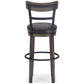 Caitbrook - Gray - Tall Uph Swivel Barstool