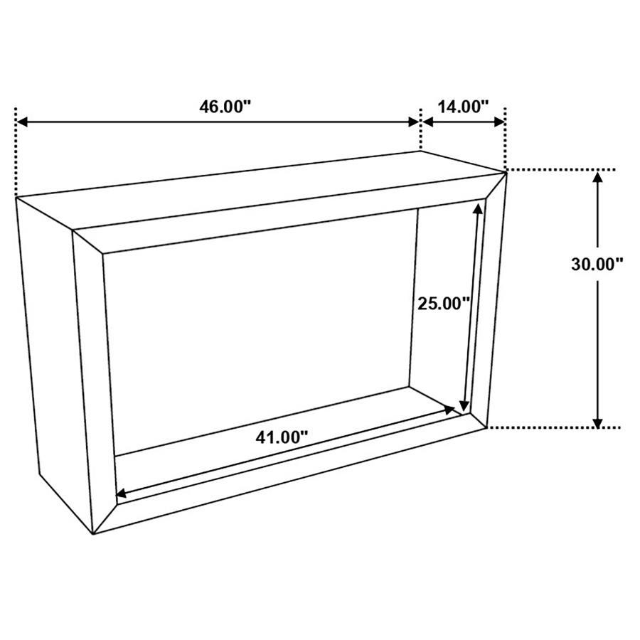 Benton - Rectangular Solid Wood Sofa Table - Natural