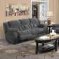 Weissman - Upholstered Padded Arm Reclining Sofa - Gray