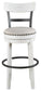 Valebeck -  Tall Upholstered Swivel Barstool