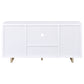 Dalton - 2 Door Storage Credenza - White And Distressed Pine