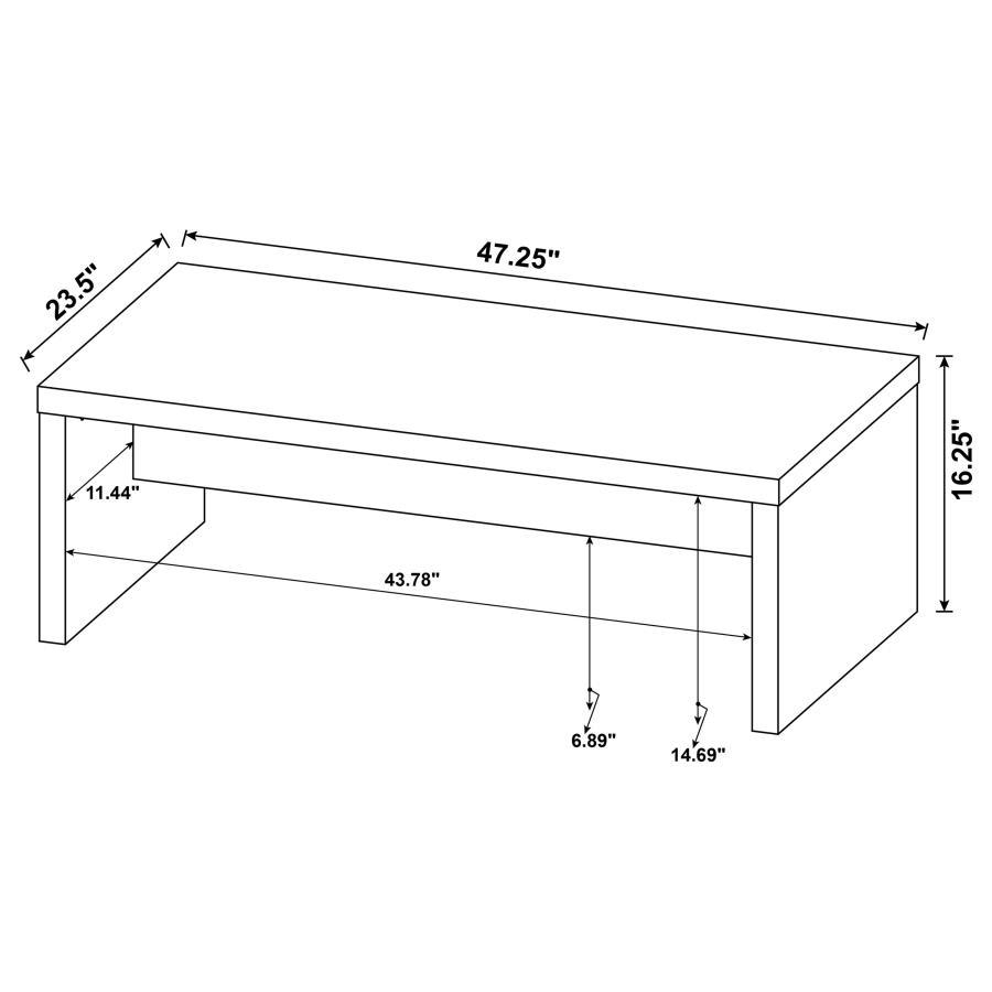 Lynette - Rectangular Engineered Wood Coffee Table - Mango