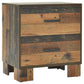 Sidney - 2-Drawer Nightstand - Rustic Pine