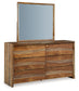 Dressonni - Brown - Dresser And Mirror