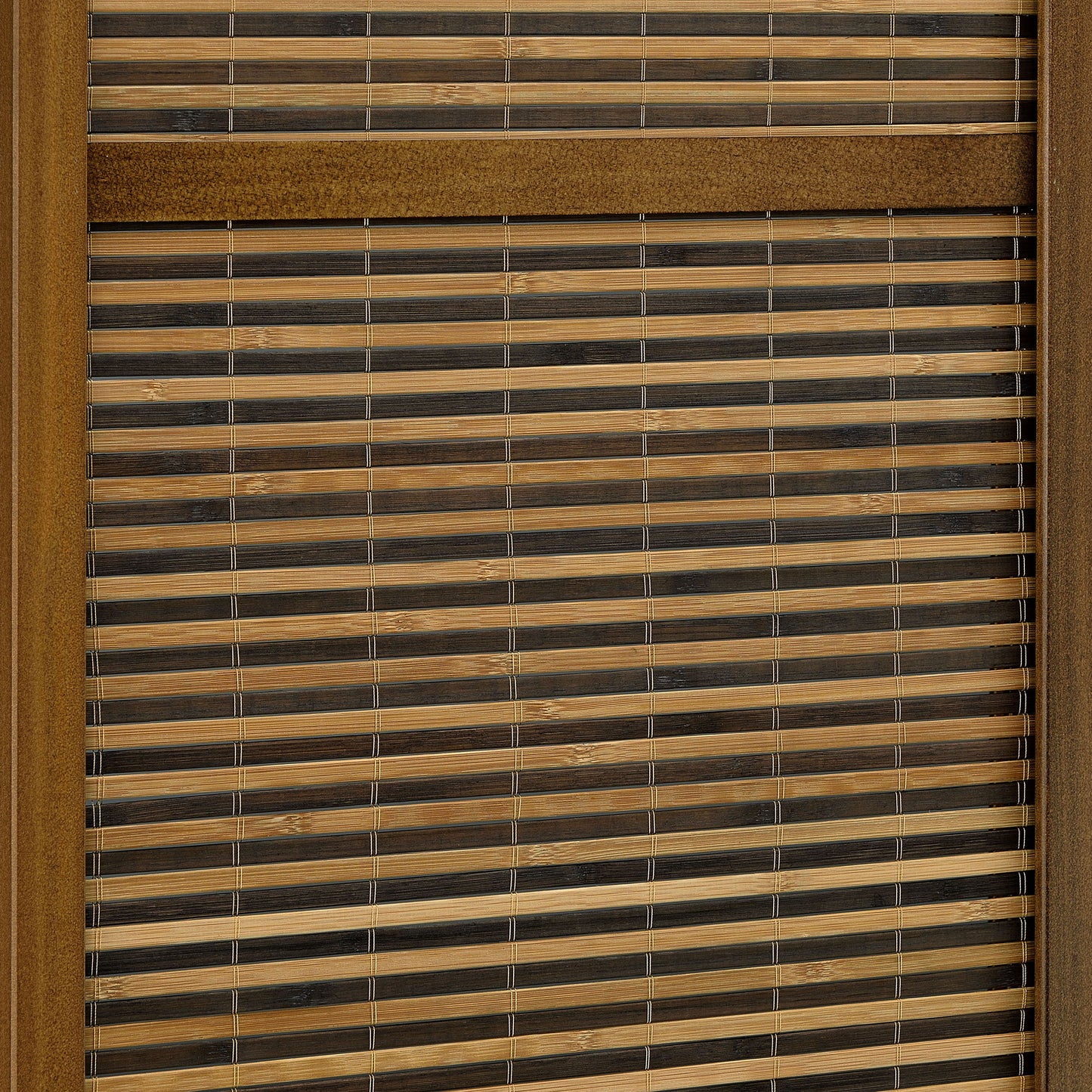 Browning - 4-Panel Bamboo Room Divider Folding Screen - Walnut