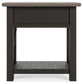 Tyler - Black / Gray - Chair Side End Table