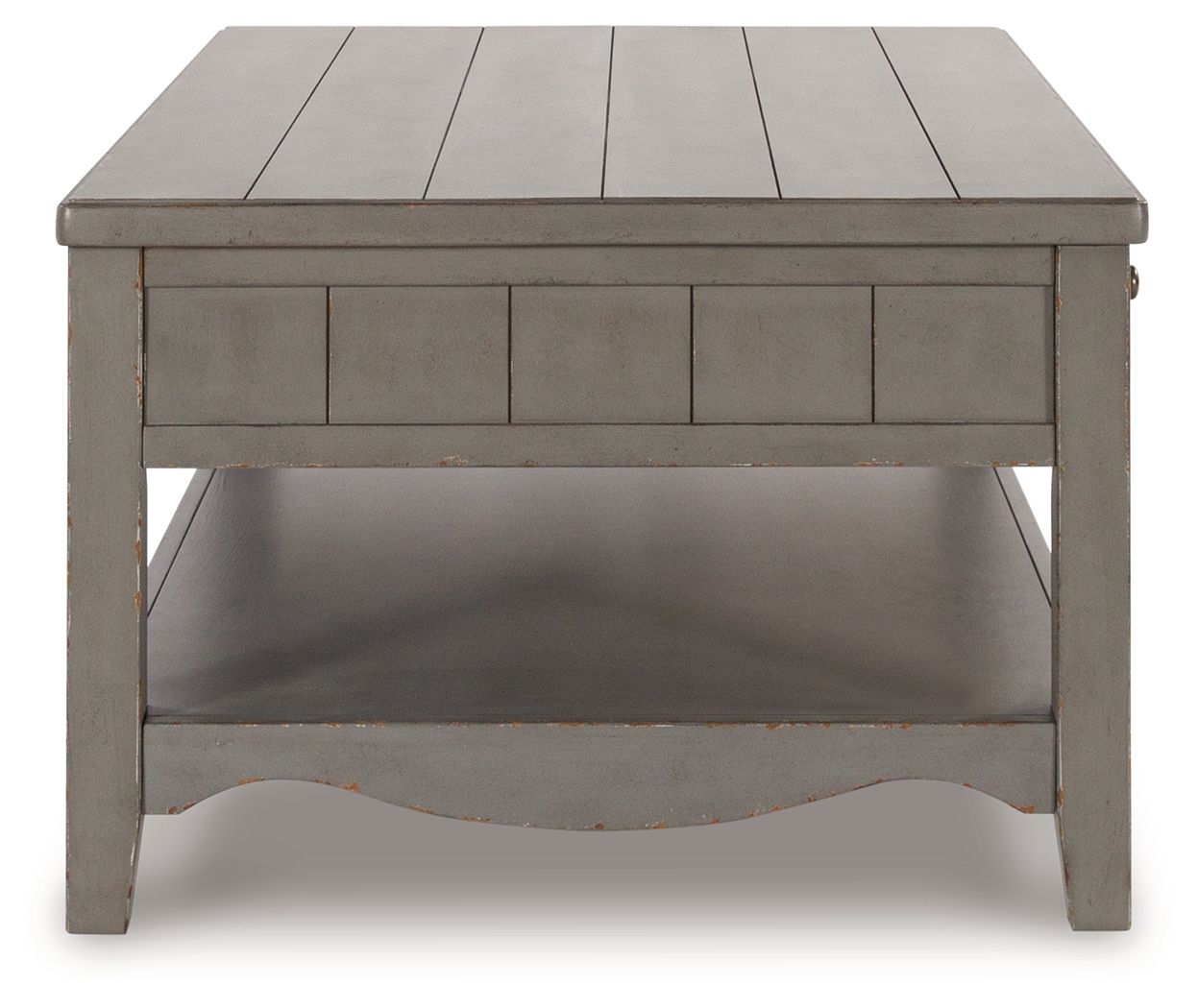 Charina - Antique Gray - Rectangular Cocktail Table