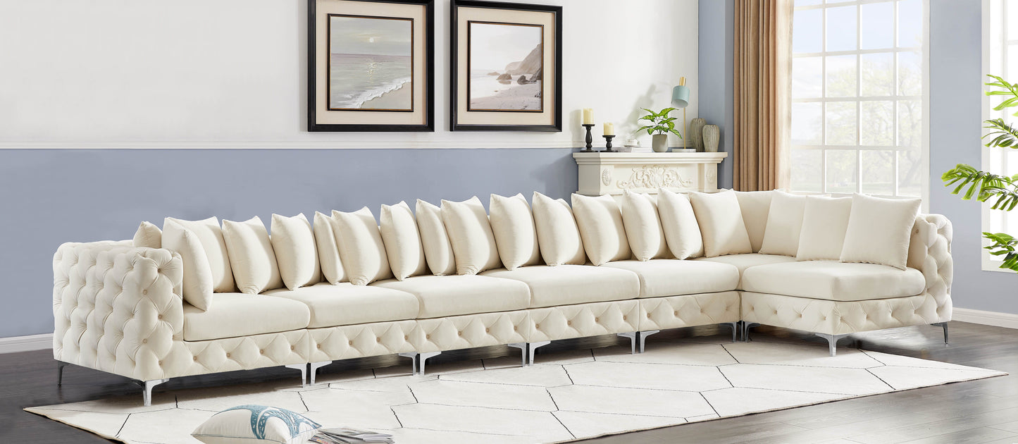 Tremblay - Modular Sectional 7 Piece - Cream - Modern & Contemporary