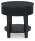 Marstream - Black - Round End Table