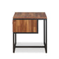 Sara - I - End Table - Walnut & Sandy Black