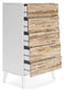 Piperton - Brown / White - Five Drawer Chest